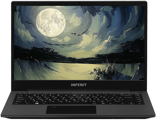 Ноутбук Inferit Enox 14.1" (Intel Core i7 10510U, Intel UHD Graphics) 16ГБ, 512ГБ SSD, Windows Home, черный (IFLTSI7INM11)