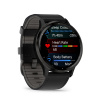 Смарт-часы Garmin Venu 3 черные с серым безелем и кожаным ремешком (010-02784-52)