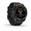 Умные часы Garmin Fenix 7X Pro Sapphire Solar, Titanium, Carbon Gray / Black Band (010-02778-11)