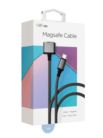 Дата-кабель VLP Cable USB C – MagSafe, 2.0м, серый космос