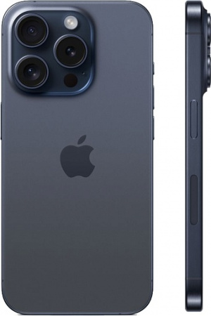 Смартфон Apple iPhone 15 Pro 128GB, Blue Titanium (синий)