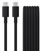 Комплект из двух плетеных кабелей Beats Woven Cable USB-C to USB-C 1,5 м (2 Pack), Динамичный чёрный (Bolt Black)