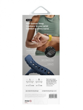 Ремешок Uniq FLUO Silicone Rubber для Apple Watch 49-40 мм, Soft Sand
