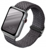 Плетеный ремешок Uniq ASPEN Strap Braided для Apple Watch 44/45/46/49мм, серый