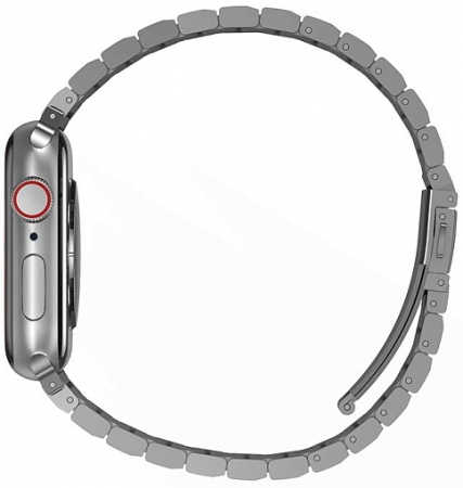 Ремешок Uniq Strova Strap Link Steel для Apple Watch 44/45/46/49мм, Silver (44MM-STRVSIL)