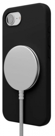 Силиконовый чехол VLP Aster Case с MagSafe для iPhone 16e/17e, черный (1057134)
