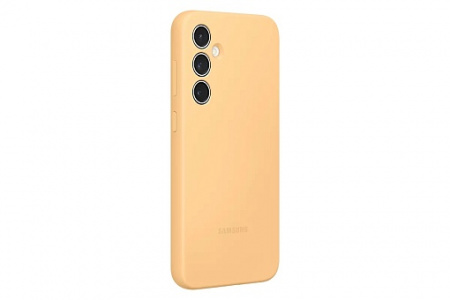 Чехол-накладка Samsung Silicone Case S23 FE, абрикосовый (EF-PS711TOEGRU)