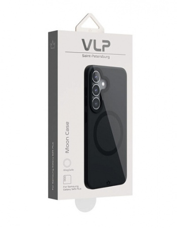 Чехол VLP Moon Case с MagSafe для Samsung Galaxy S25 Plus, черный (10519008)