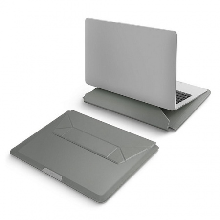 Чехол Uniq Oslo V.2 Pu для MacBook Pro 14", leaather, зеленый OSLO(14)-LICHENGREEN